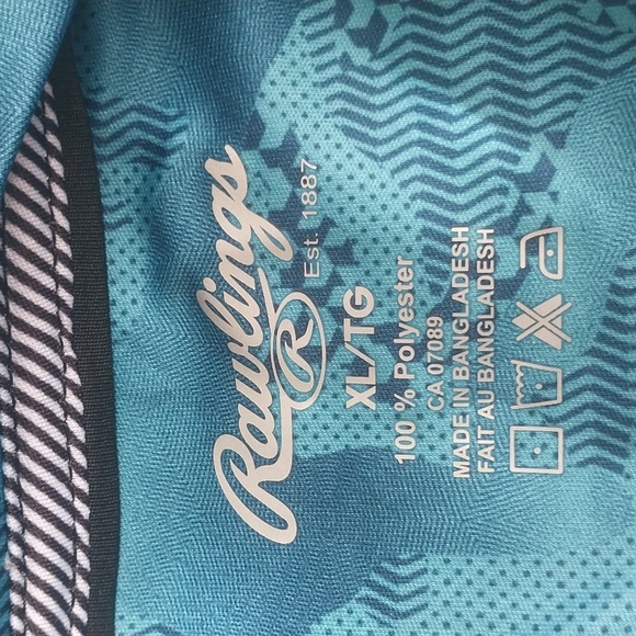 RAWLINGS Sleeveless Active Gym wears Tank sz XL in Blue - Picture 9 of 10